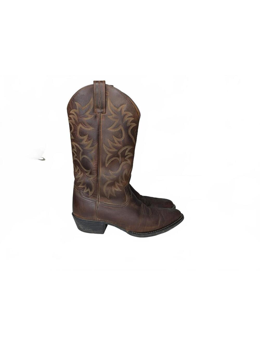 Ariat Heritage R Toe Distressed Brown‎ Western Cowboy Boots Men's Size 11D